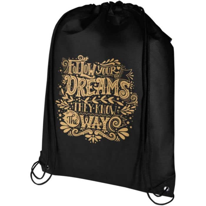 rPET Trekkoordoord Rugzak Evergreen