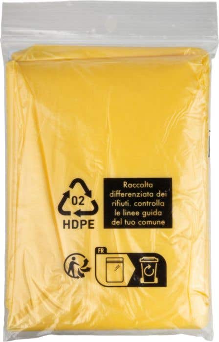 Vinyl poncho met capuchon