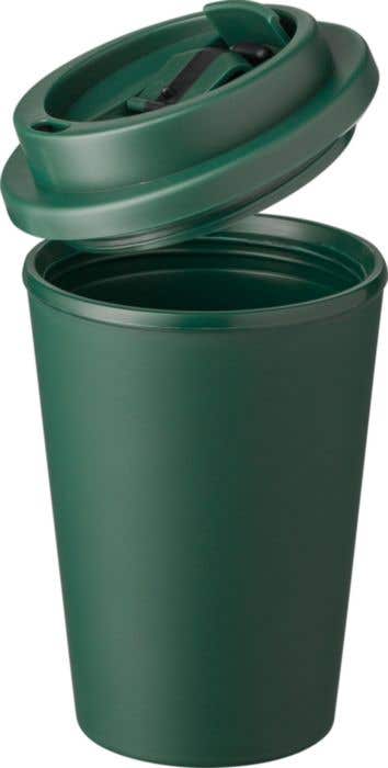 Reisbeker Gabriela | 350 ml | Dubbelwandig | Klikdeksel | Monochroom