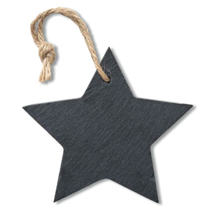 Leisteen Kerstornament Slatestar