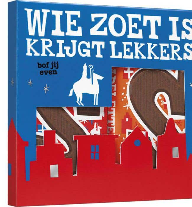 Tony's Chocolonely Giftbox Sint Melk Karamel Zeezout [2 repen]
