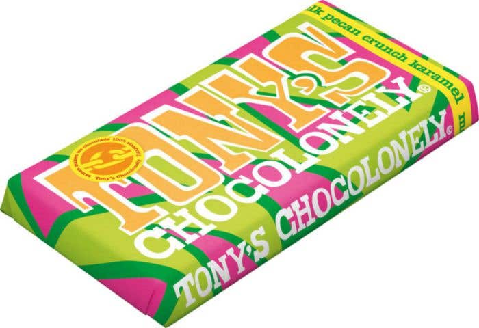 Tony's Chocolonely Melk Pecan Crunch Karamel [180 gram]