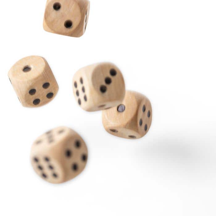 Houten Dobbelstenen Celine [5 st]