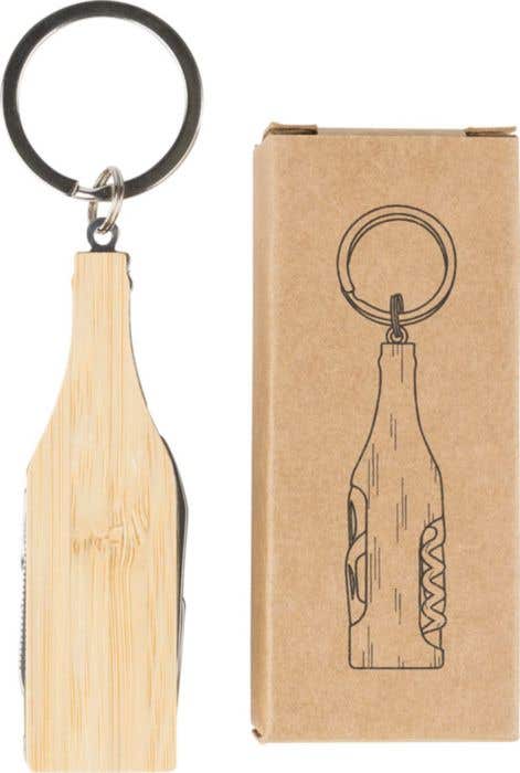 Bamboe Multitool Sleutelhanger Inaya