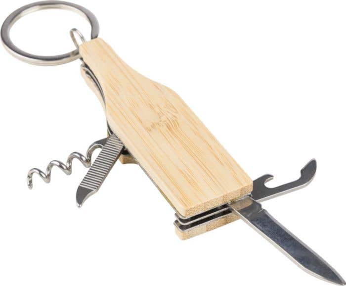Bamboe Multitool Sleutelhanger Inaya