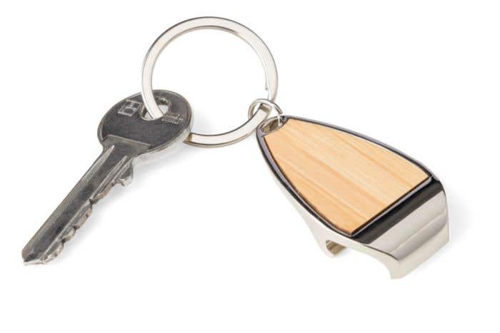 Bamboe Sleutelhanger met Flesopener Kellan