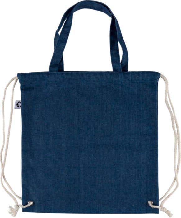 Gerecyclede Denim Trekkoord Rugzak Nadia