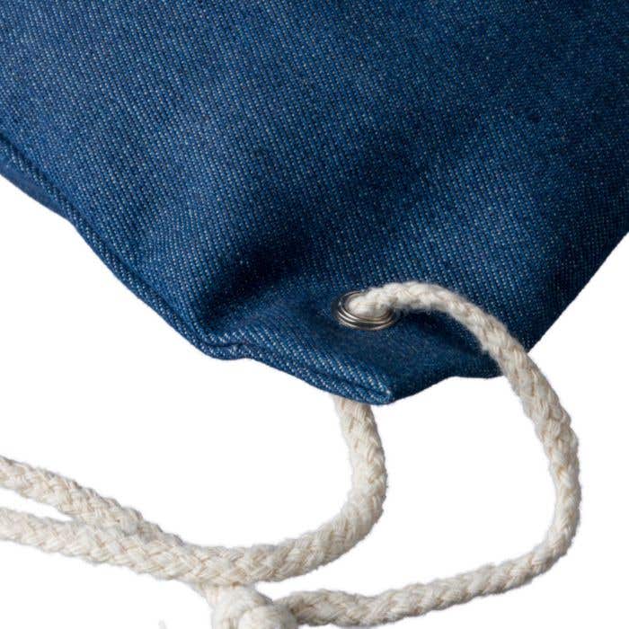 Gerecyclede Denim Trekkoord Rugzak Nadia