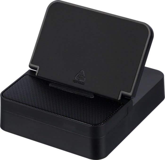 Gerecyclede Draadloze Oplader, Speaker en Telefoonhouder Elias [3-in-1]