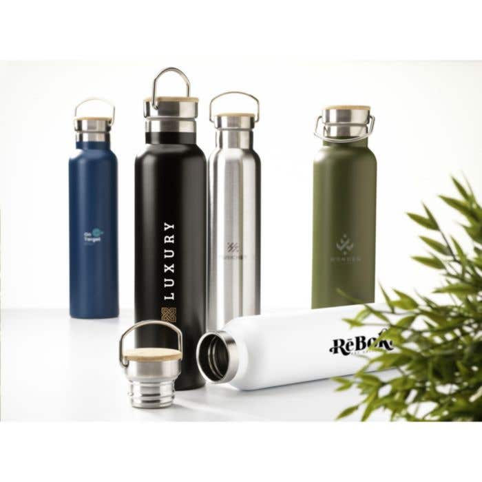 Drinkfles Nordvik | RVS | 750 ml | Bamboe dop