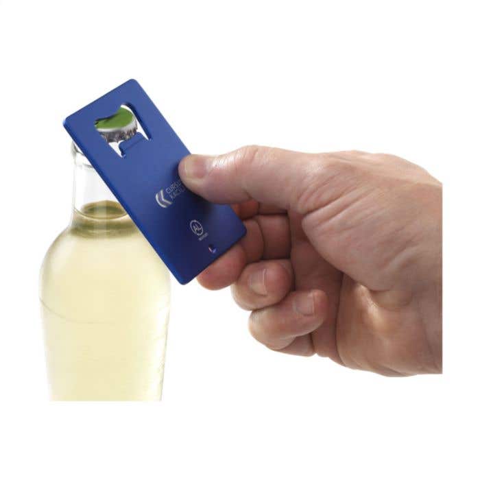 Flesopener | Gerecycled aluminium | Creditcardformaat
