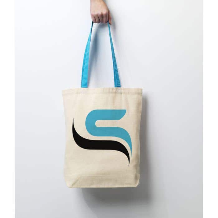 Shoppertas | Canvas | 12 l | Gekleurde hengsels