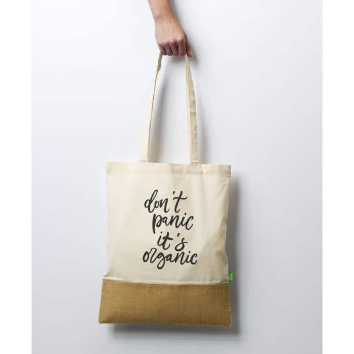 Shopper | Organisch katoen en jute | 8 l