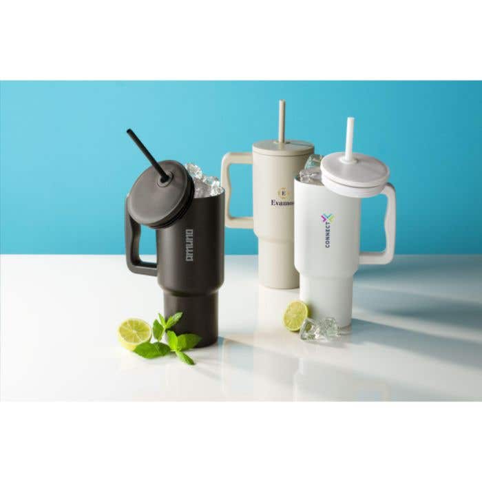 Drinkbeker | Gerecycled RVS | 900 ml | Dubbelwandig