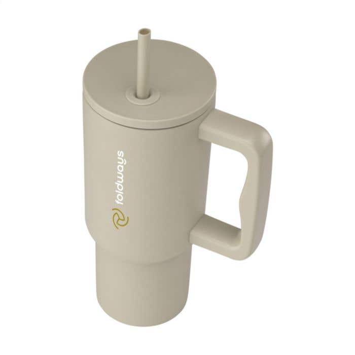 Drinkbeker | Gerecycled RVS | 900 ml | Dubbelwandig