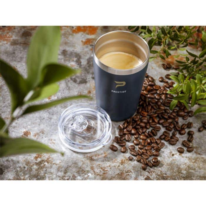 Thermosbeker | Gerecycled RVS | 380 ml | Dubbelwandig