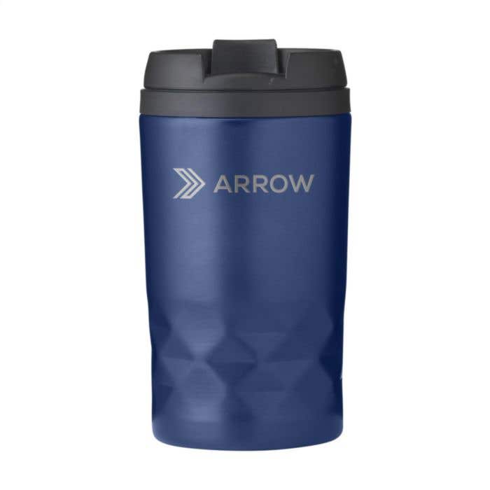 Thermosbeker | Gerecycled RVS | 250 ml | Diamantpatroon