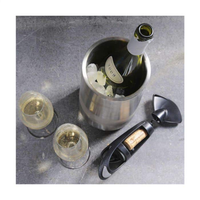 Wijnkoeler CoolSteel | Gerecycled RVS | Dubbelwandig