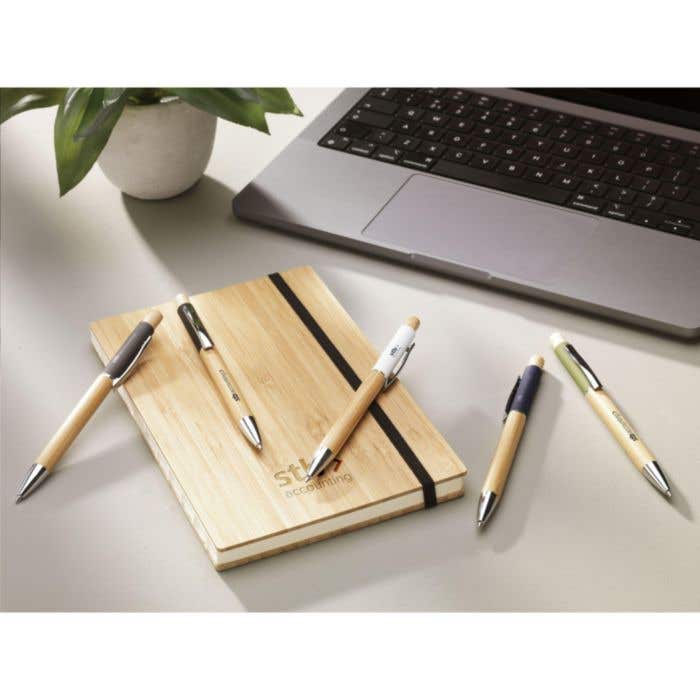 Balpen | FSC® bamboe | Aluminium clip