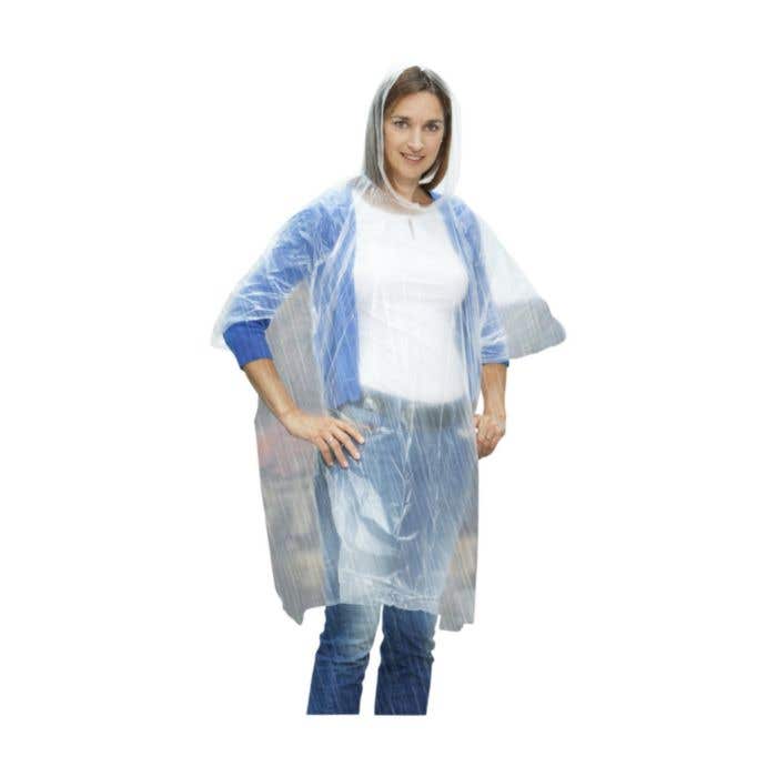 Regenponcho | Transparant | Met opbergzakje