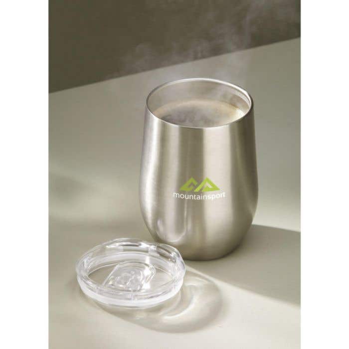 Thermosbeker | Gerecycled RVS | 350 ml | Dubbelwandig
