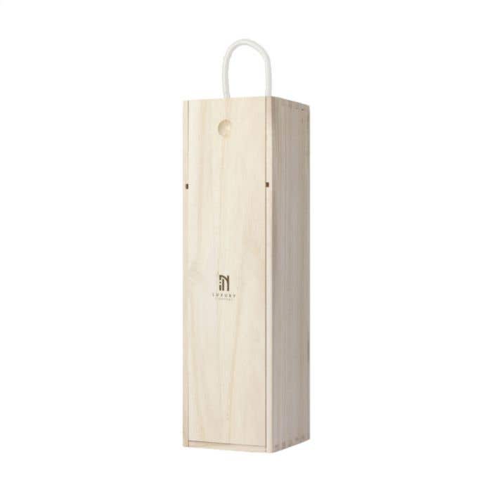 Wijnkist | Paulowniahout | 750 ml | Schuifdeksel