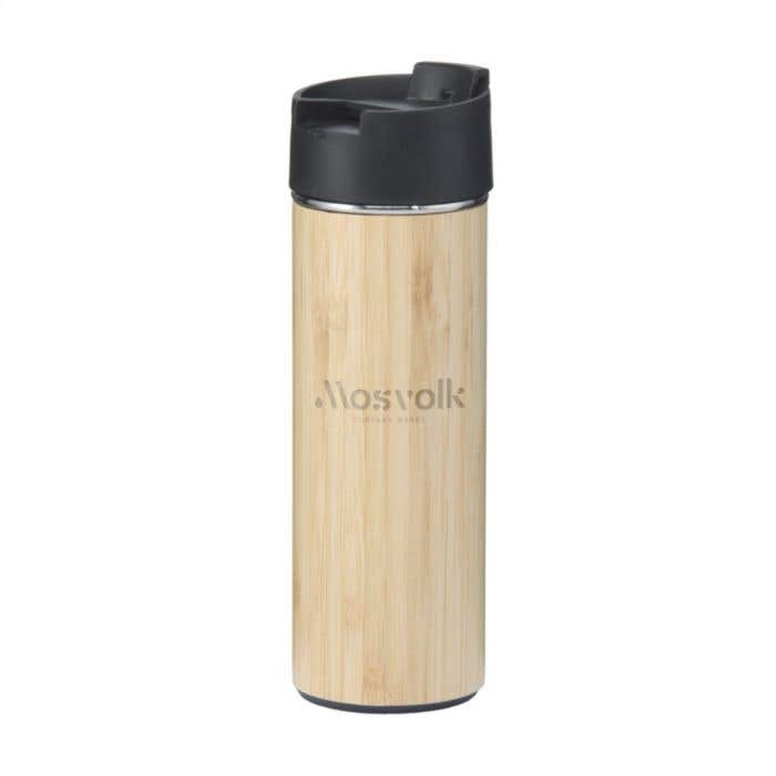 Thermosfles | Bamboe | 360 ml | Met theezeef