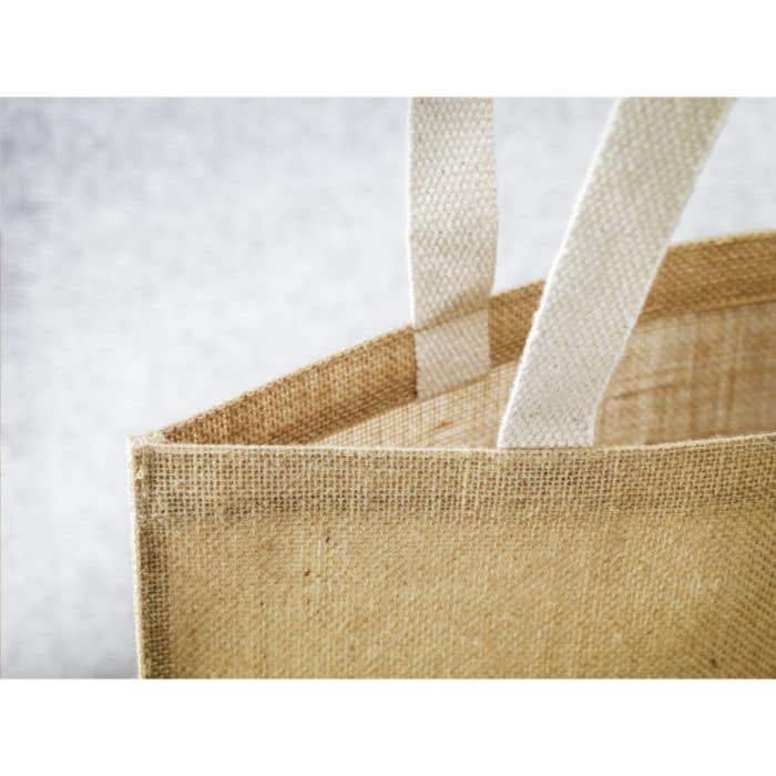 Draagtas | Jute | Gelamineerd | 8 l