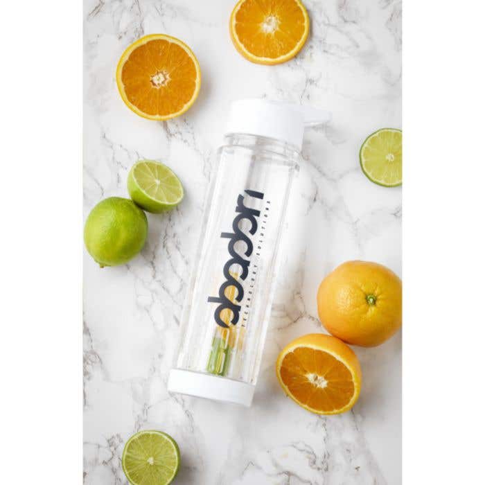 Drinkfles met infuser Fruitfuse | 700 ml | Opklapbare drinktuit