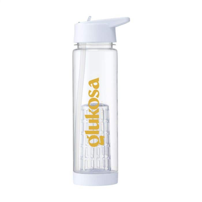 Drinkfles met infuser Fruitfuse | 700 ml | Opklapbare drinktuit