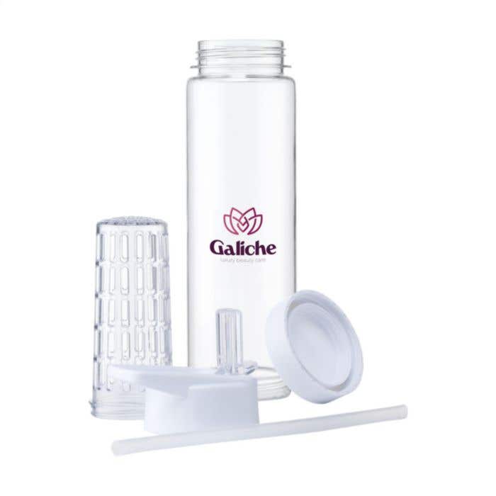 Drinkfles met infuser Fruitfuse | 700 ml | Opklapbare drinktuit