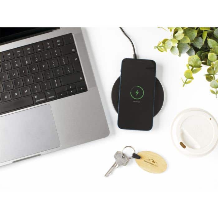 Draadloze oplader | Gerecycled aluminium | 15W | QI