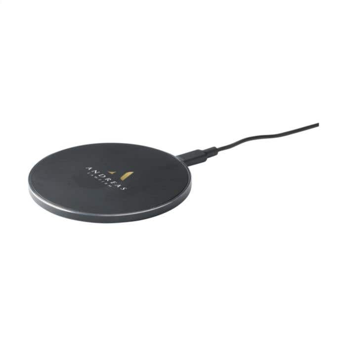 Draadloze oplader | Gerecycled aluminium | 15W | QI