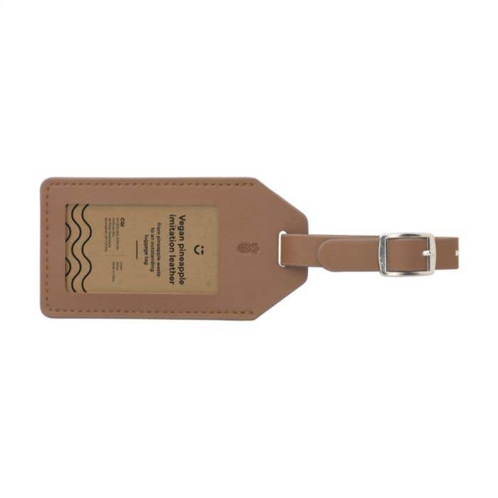 Bagagelabel | Vegan leer | Ananas