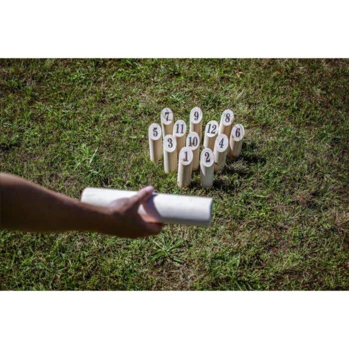 Werpspel | Hout | 13-delig | Met opbergzak