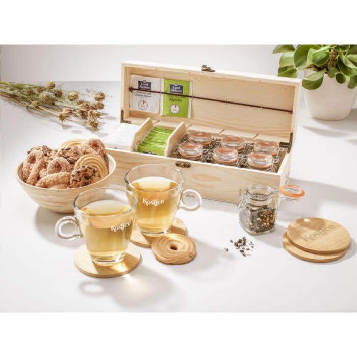 Onderzetters | Bamboe | Set van 4 stuks | 10 cm