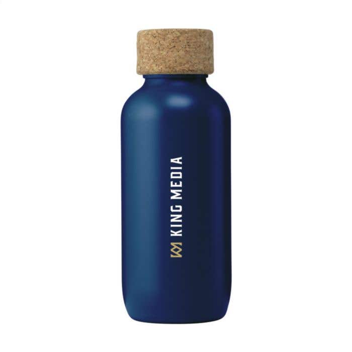 Drinkfles Ecobottle | Gerecycled | 650 ml | Kurken dop