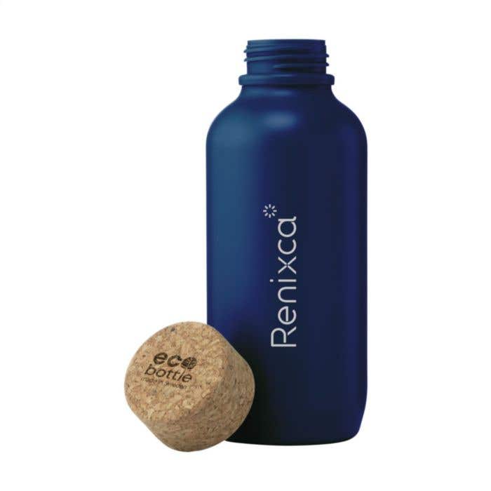 Drinkfles Ecobottle | Gerecycled | 650 ml | Kurken dop