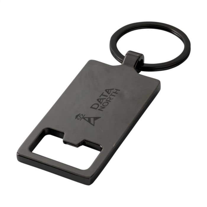 Sleutelhanger met flesopener | Hardhouten | Zinklegering