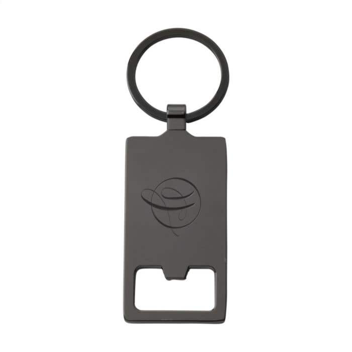 Sleutelhanger met flesopener | Hardhouten | Zinklegering