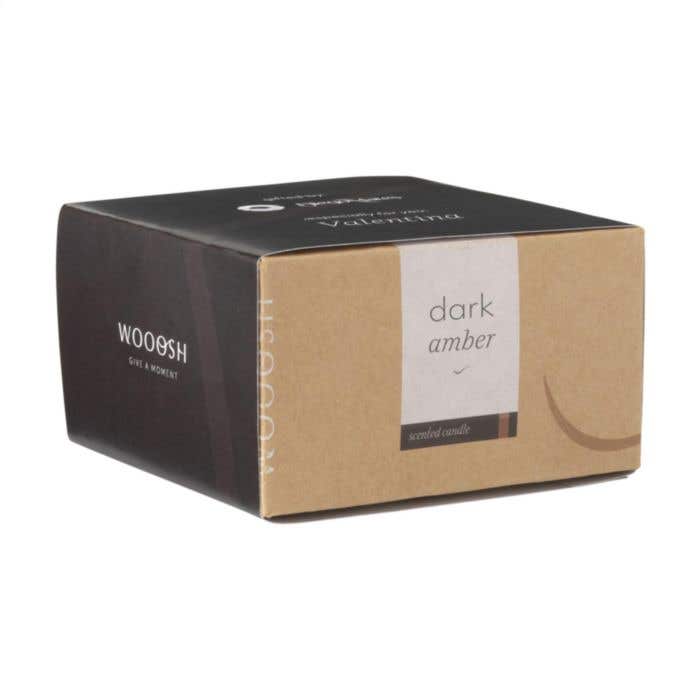 Geurkaars Wooosh | Houten lont | 35 uur | Ambergeur