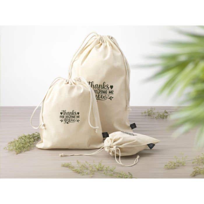 Cadeauzakje | Gerecycled katoen | 500 ml