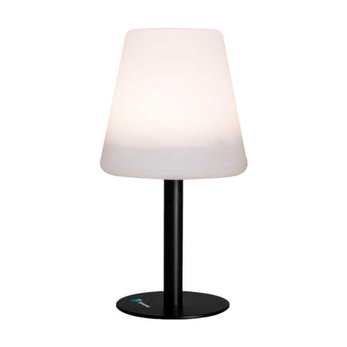 Windlamp | Glas en kunststof | 21 cm | Met kaars
