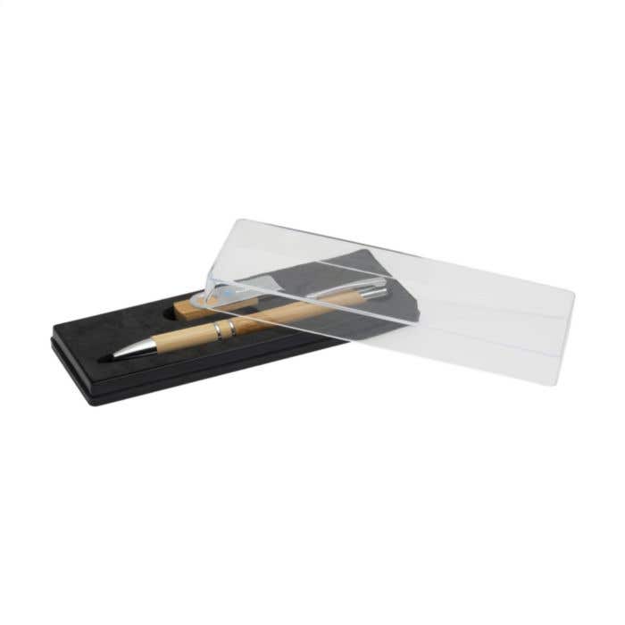 Geschenkset Connect | Bamboe | Balpen en USB stick 8 GB