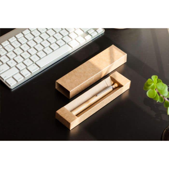 Geschenkverpakking | Kraft karton | Voor 1 pen
