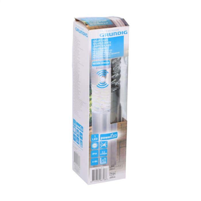 Grundig Solar Buitenlamp | RVS | Bewegingssensor