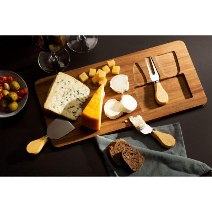 Kaasplank | FSC® Acaciahout | Met bestek