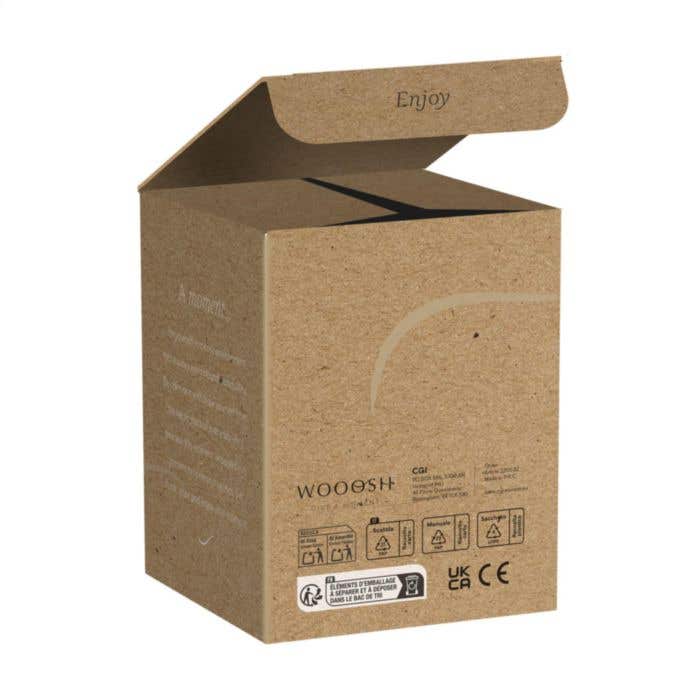 LED-kaars Wooosh Luminosa | Smokey glas | Warm licht