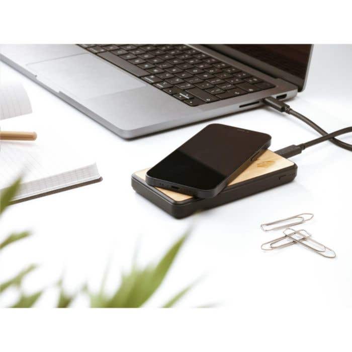 Powerbank | Gerecycled | 10.000 mAh | Draadloos opladen