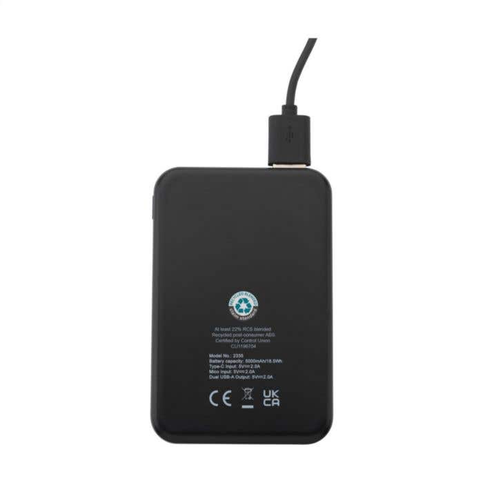 Powerbank | Gerecycled | 5.000 mAh | Draadloos laden